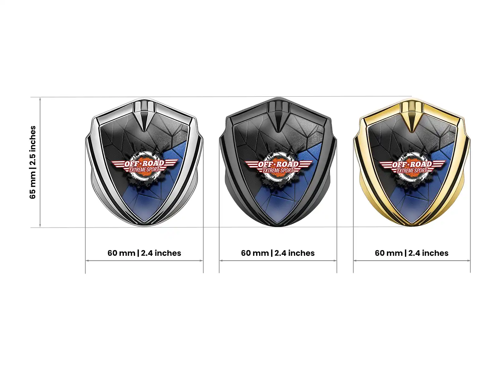 Silicone Emblem Badge Pro Style Stainless Steel